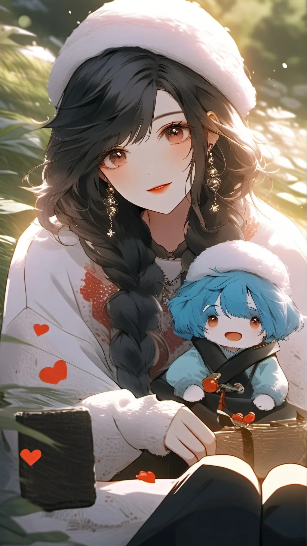 ai character: love background