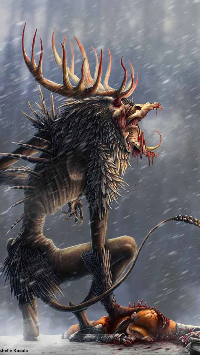 ai character: The Wendigo background