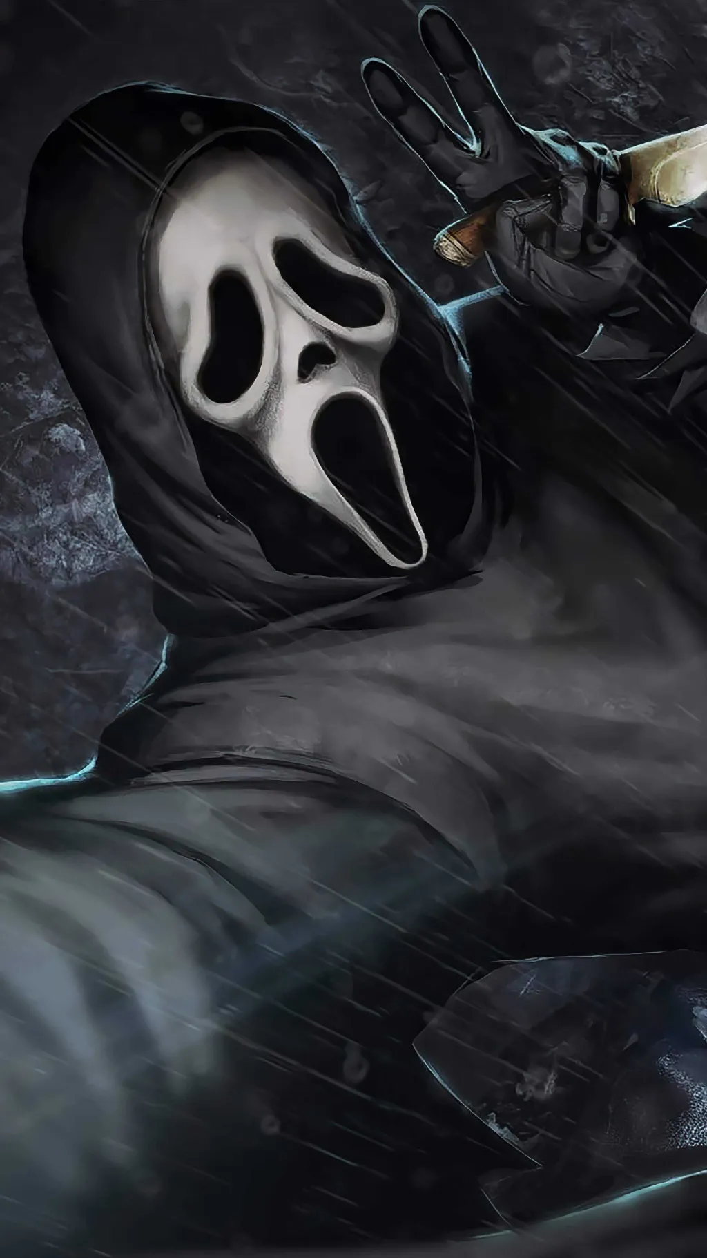ai character: Ghostface background
