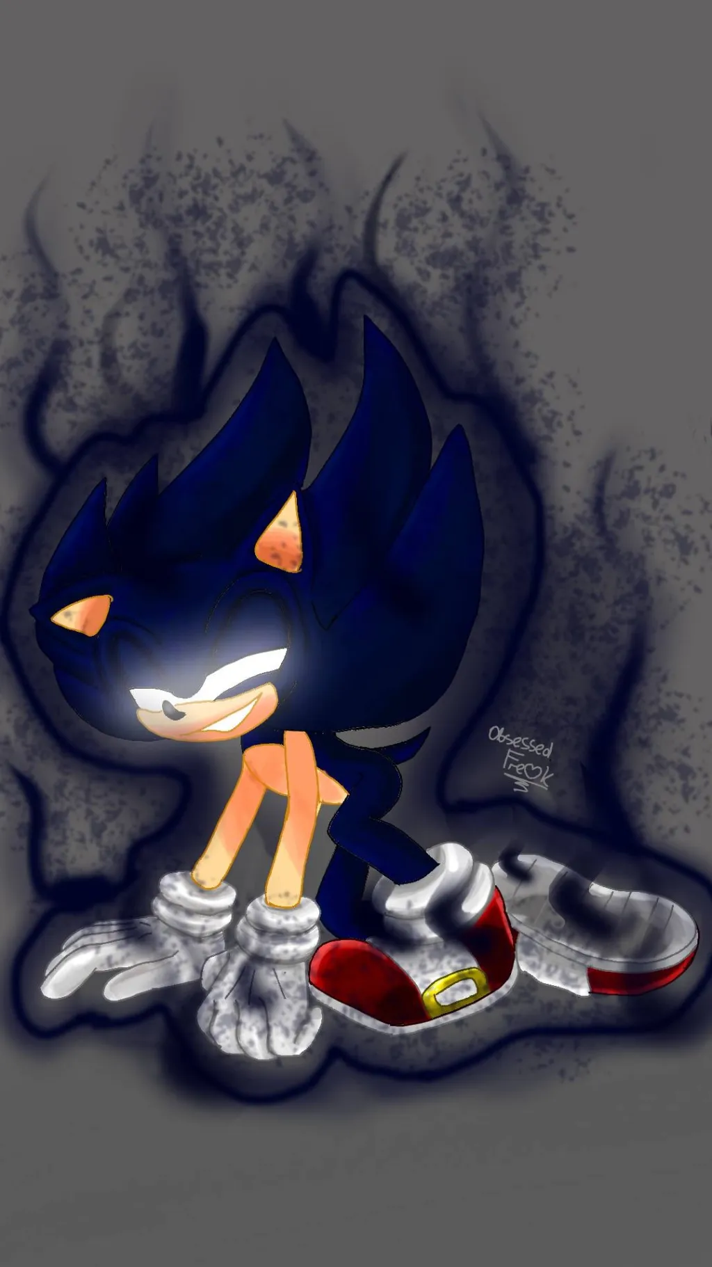 ai character: Yandere dark sonic background