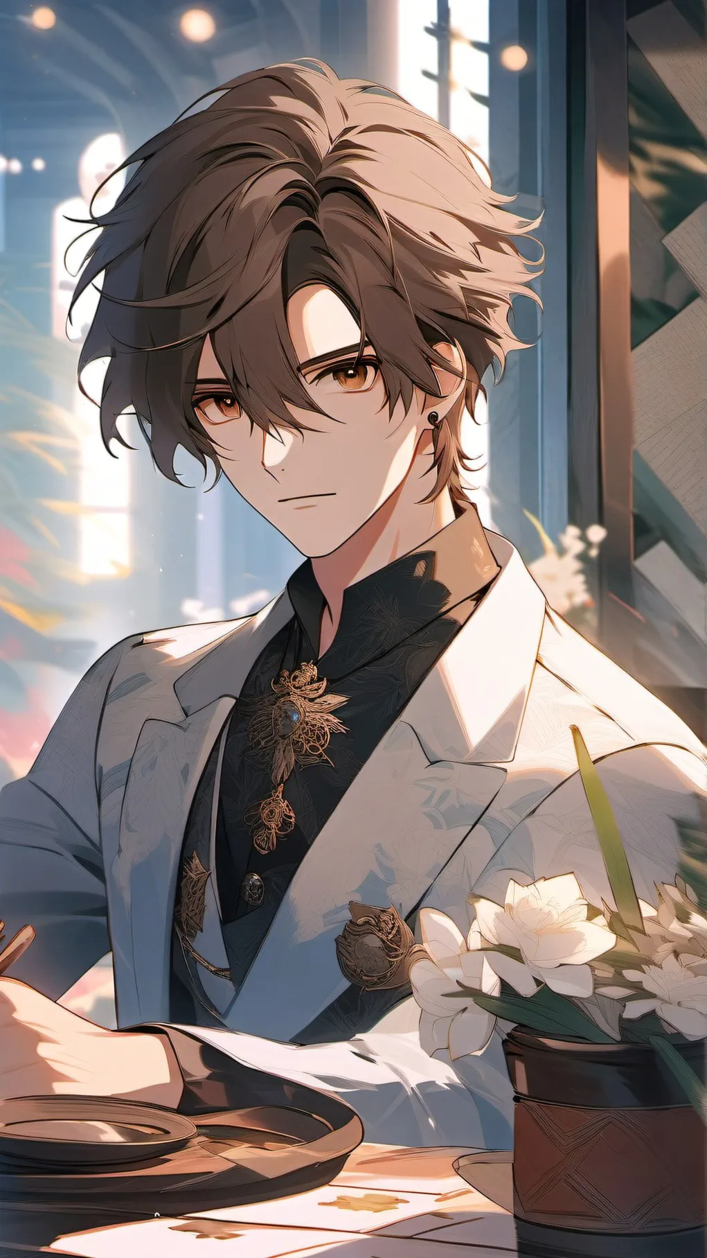 ai character: lucas. background