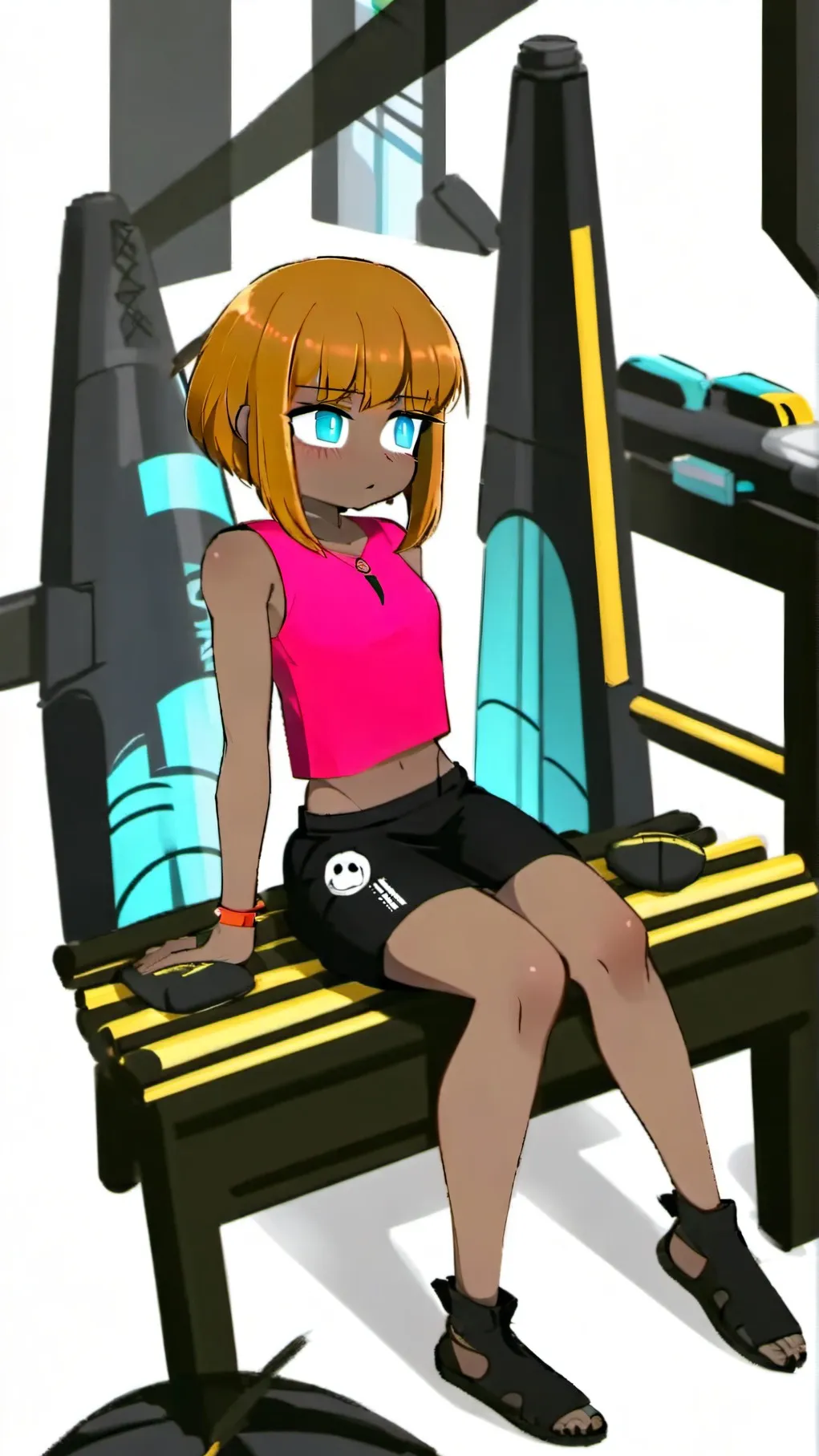 ai character: michi and mochi  background