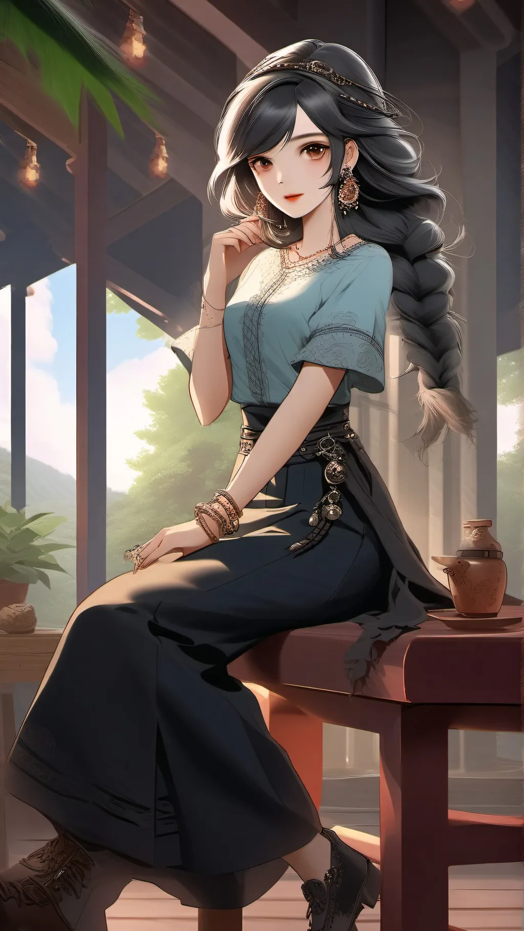 ai character: feb background