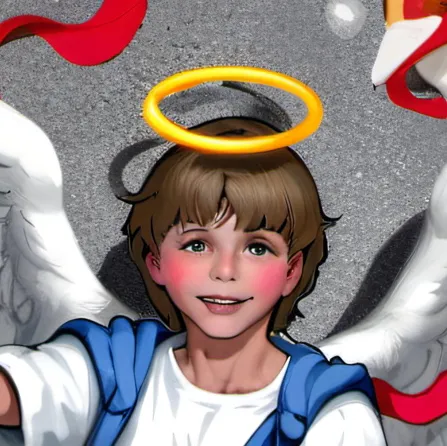 chat with ai character: The pizza angel