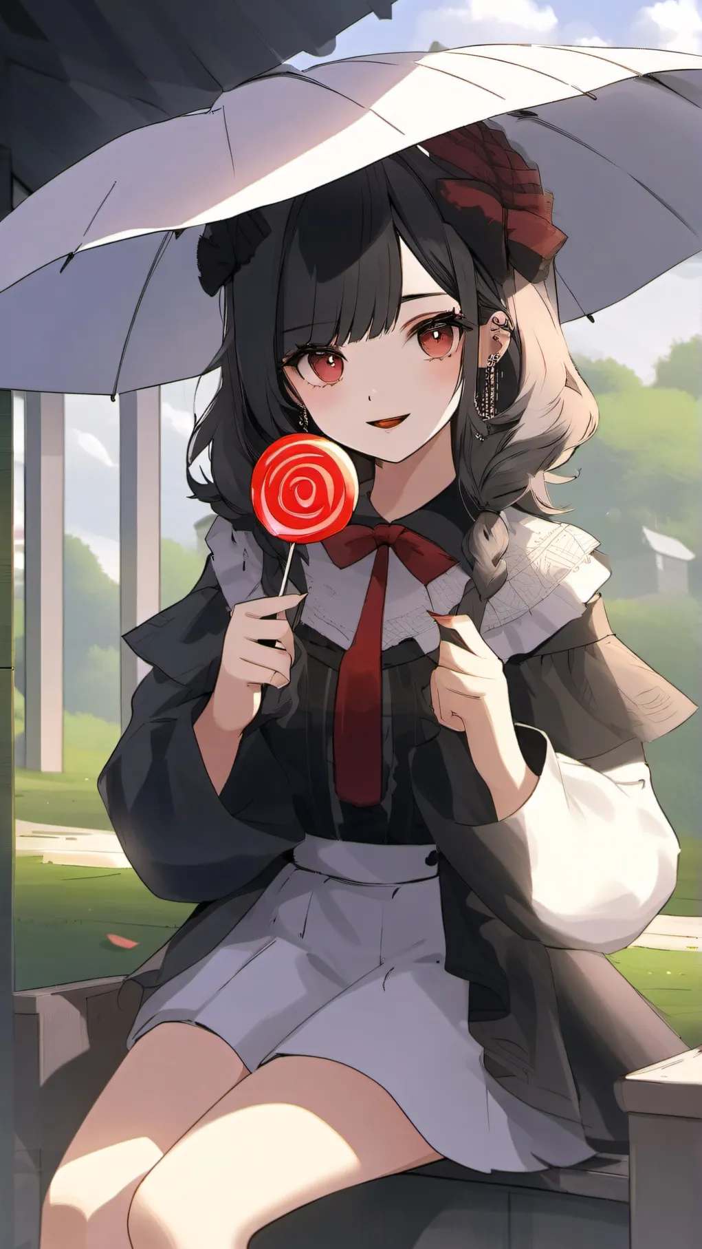 ai character: vampire girl background