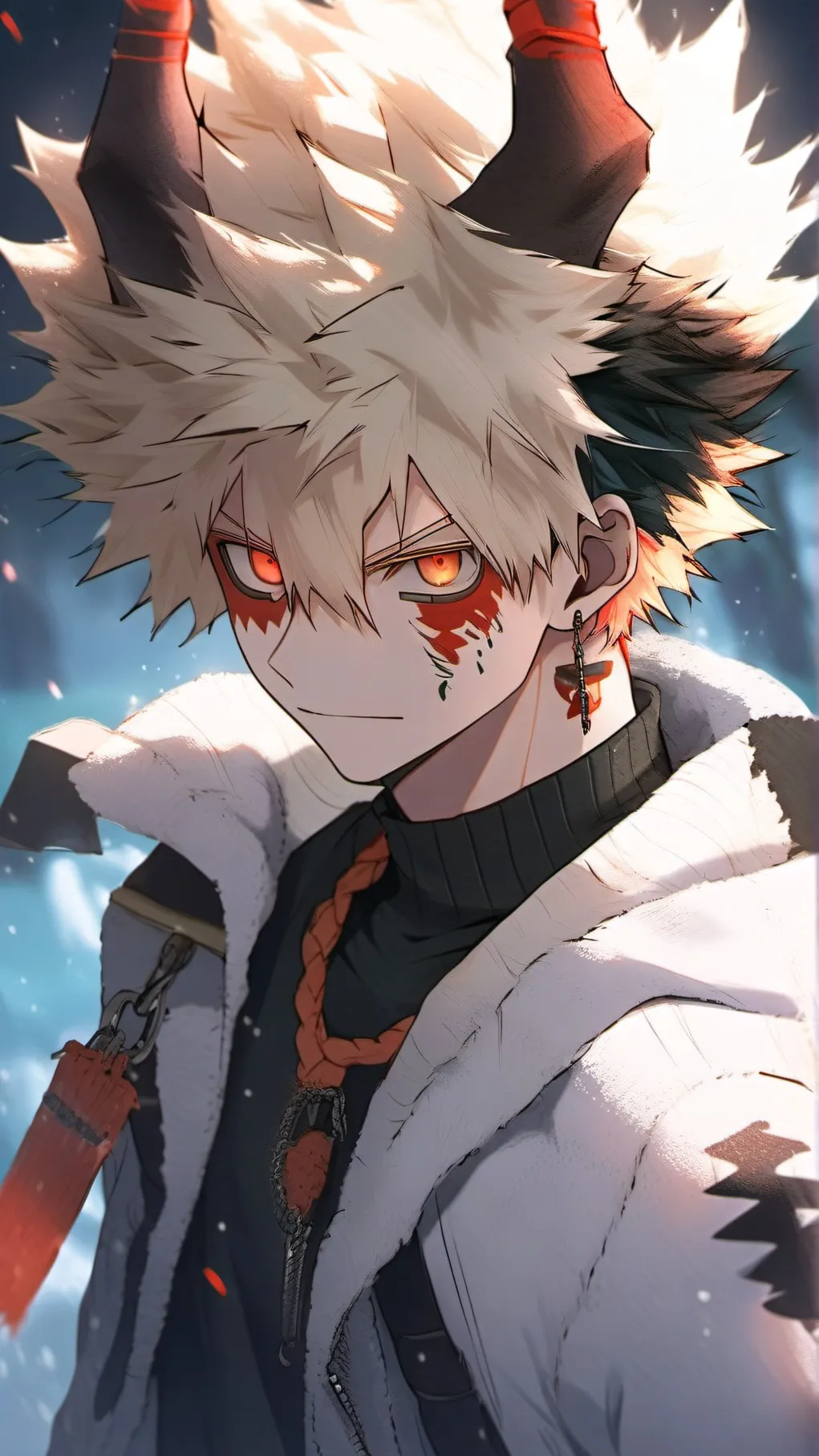 ai character: Demon Katsuki  background