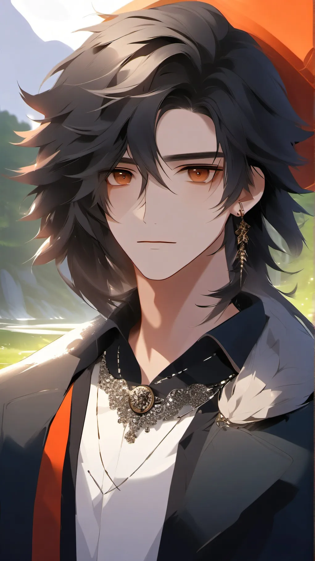 ai character: Boat background