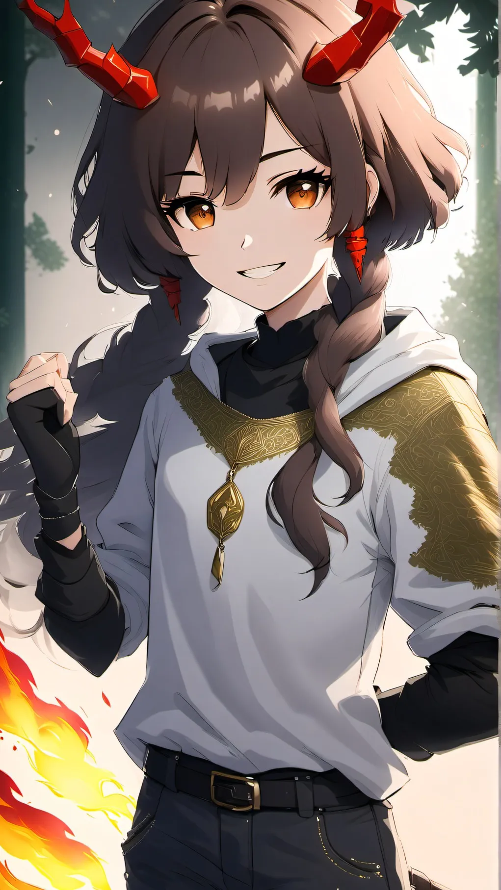 ai character: Victoria(demon OC) background