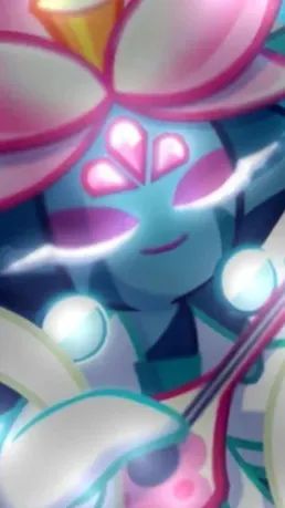 ai character: Lotus dragon background