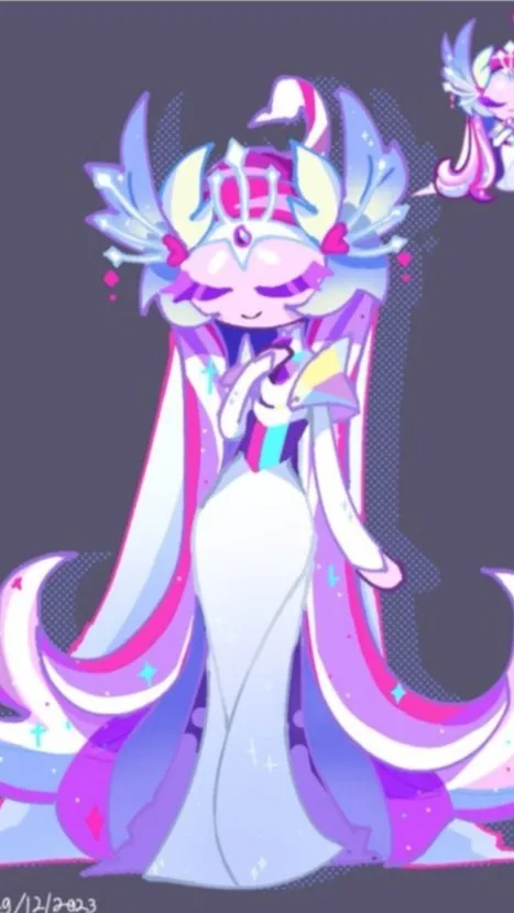 ai character: Sugar swan cookie background