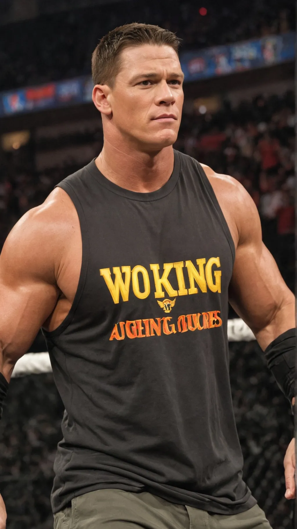 ai character: john sena  background