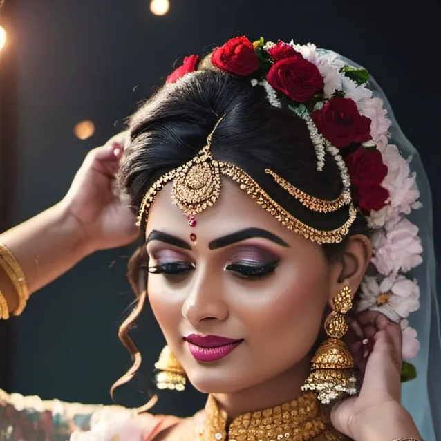 chat with ai character: Indian Bride 