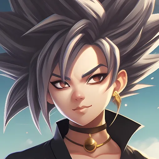 chat with ai character: Female goku black