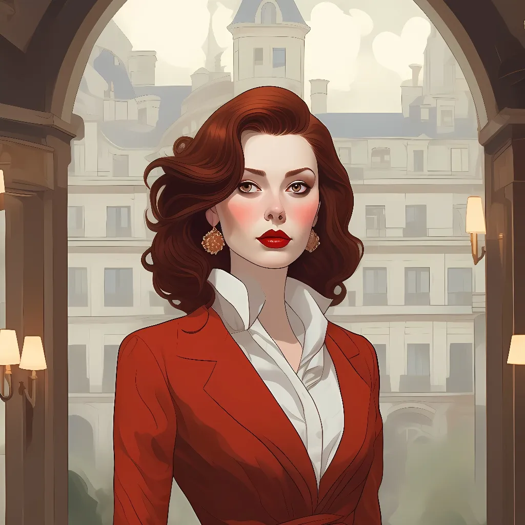 chat with ai character: Lady in red(Rose)