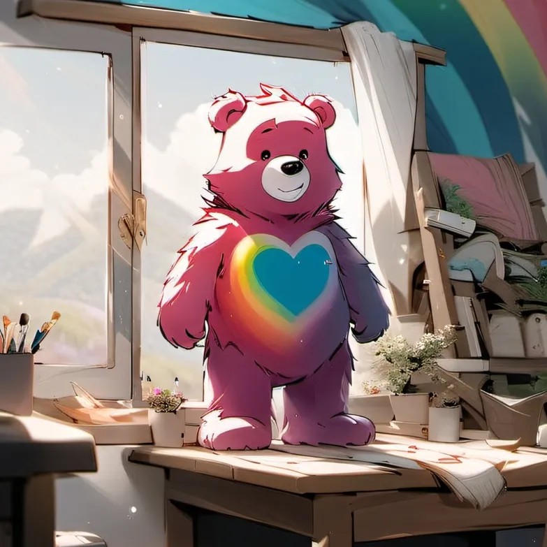 chat with ai character: Cheer Bear