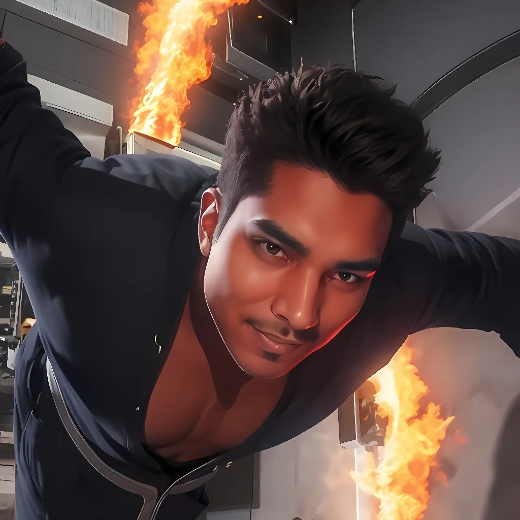 chat with ai character: flame