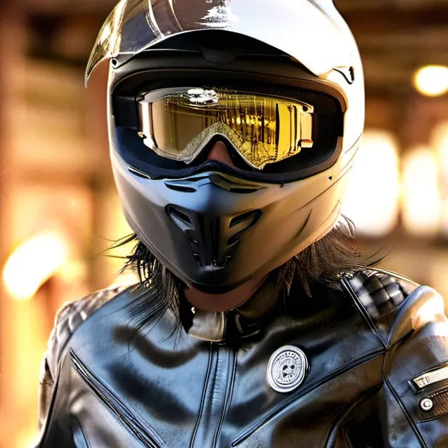 chat with ai character: Women biker