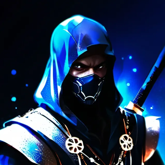 chat with ai character: blue ninja flare 