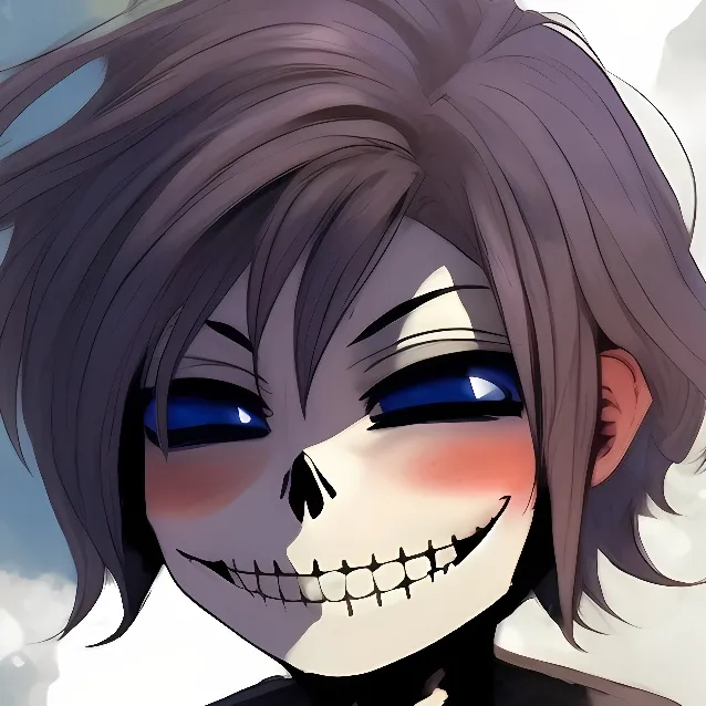 chat with ai character: skeleton boy
