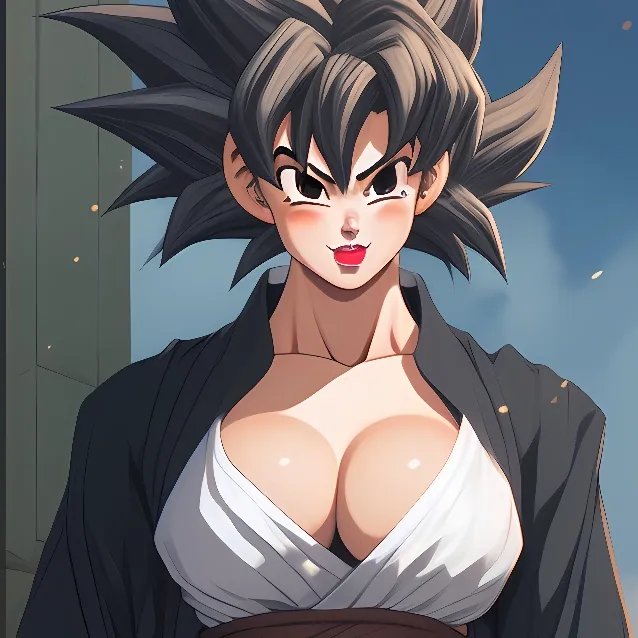 chat with ai character: female Goku 