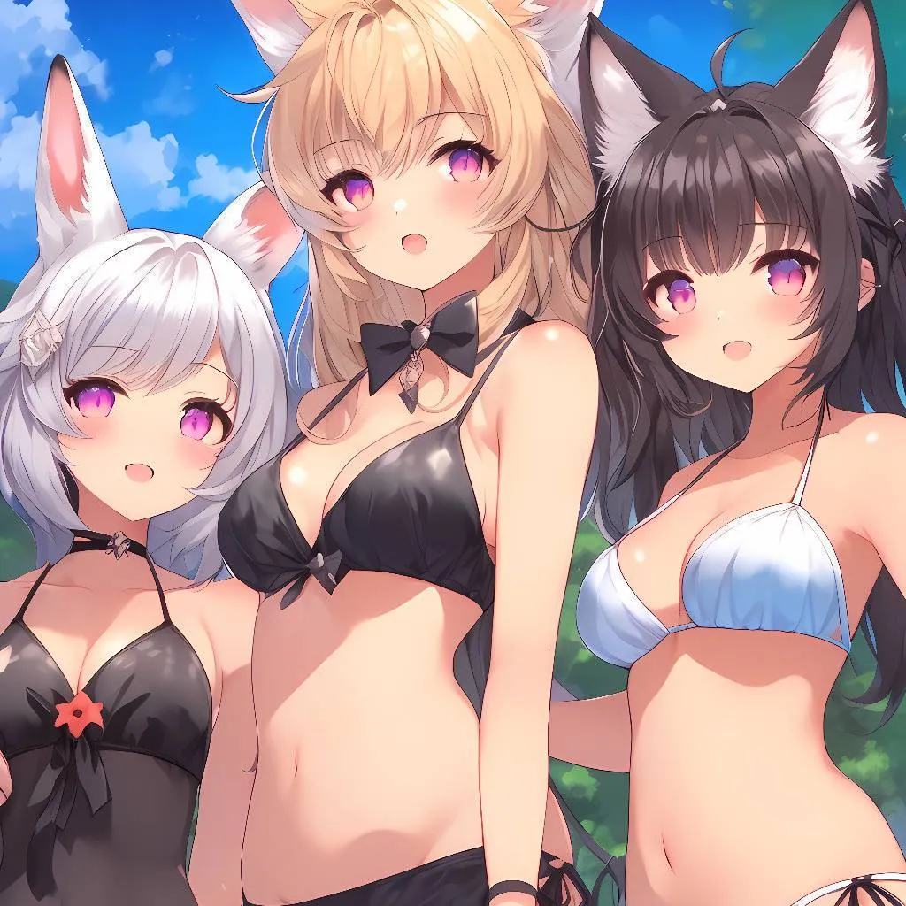 chat with ai character: Three Animal Girls