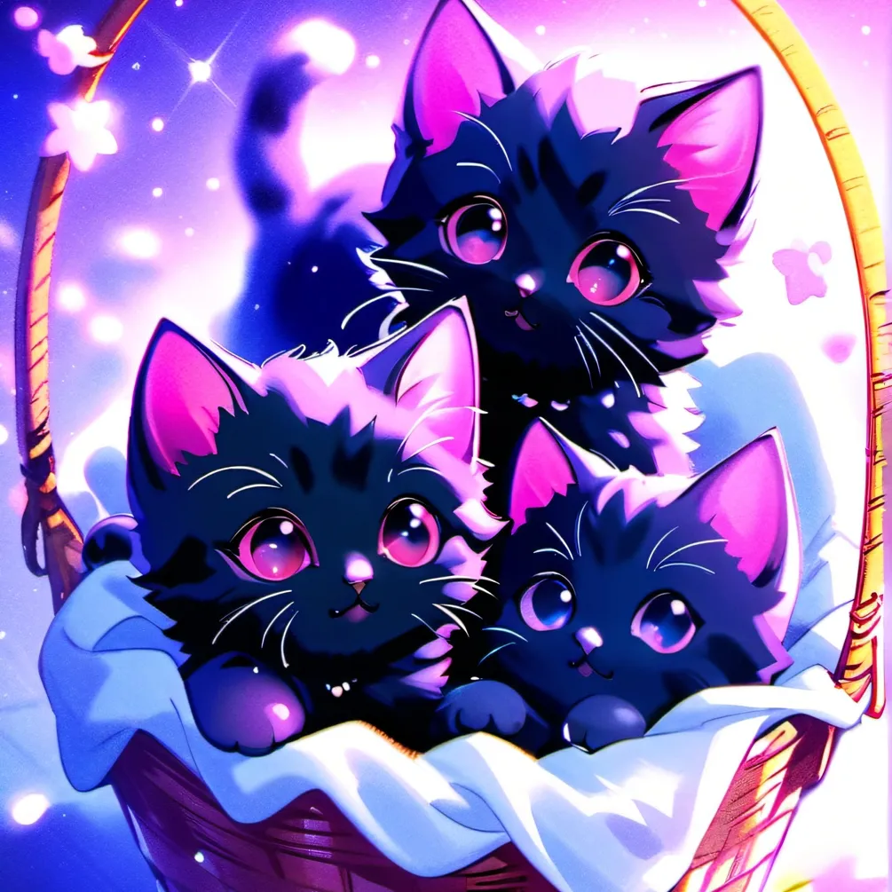 chat with ai character: galaxy kitties 