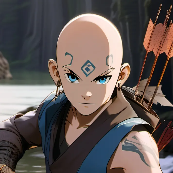 chat with ai character: Aang(Air bender)