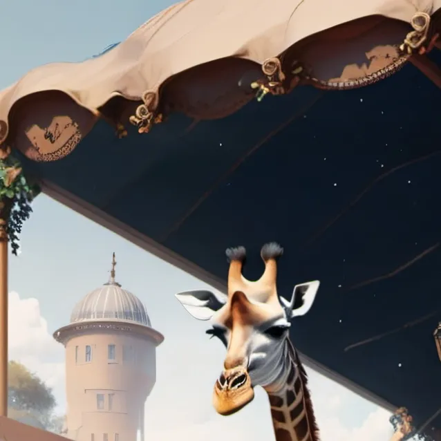 chat with ai character: Short giraffe