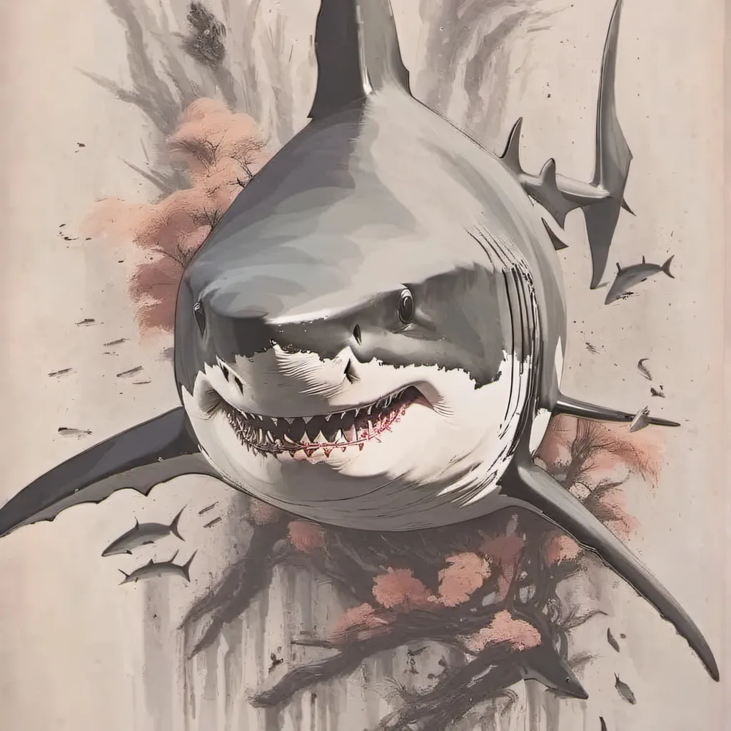 chat with ai character: Great white shark