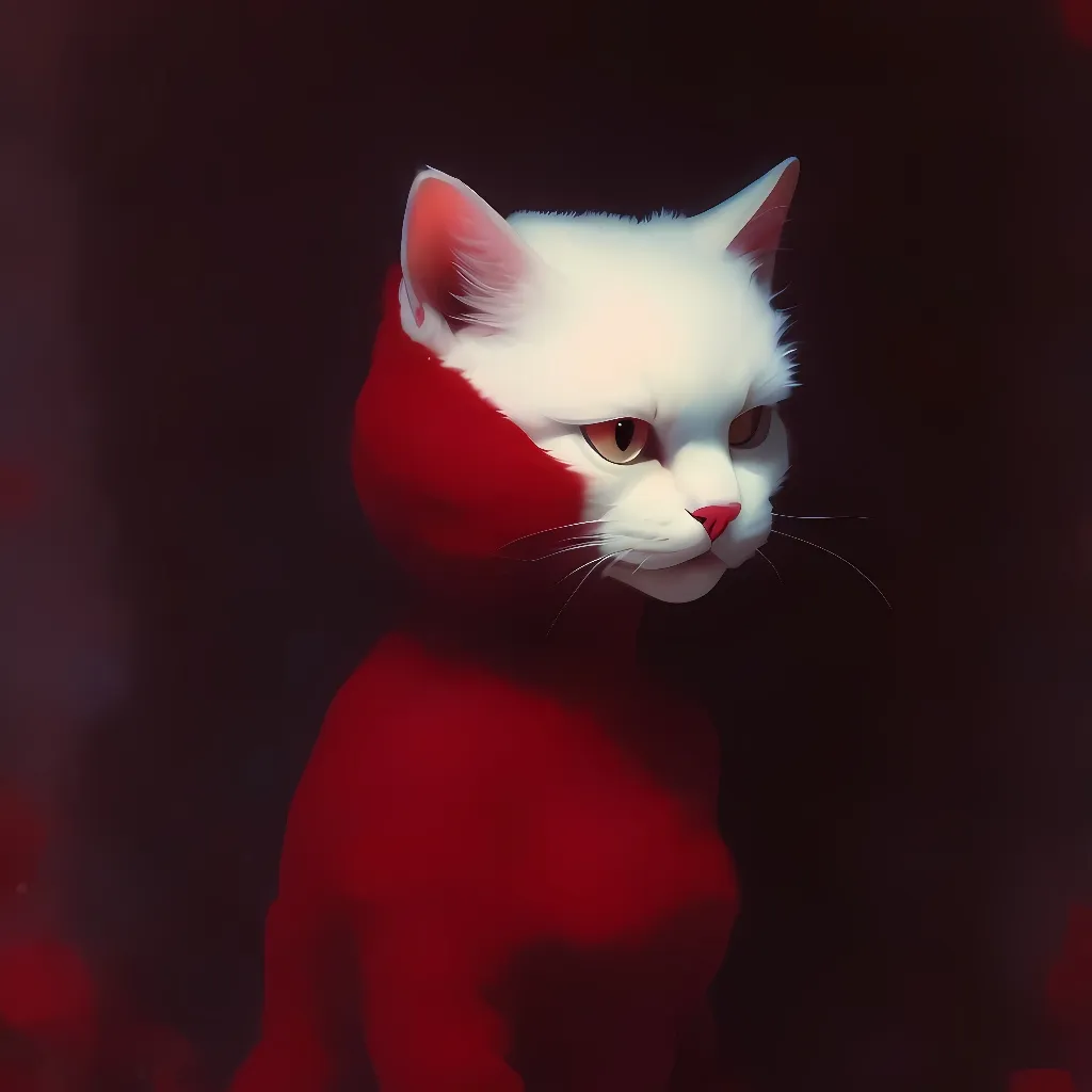 chat with ai character: red smurf cat😱😱😱😱😱