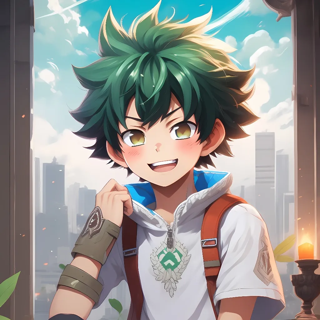 chat with ai character: cute deku