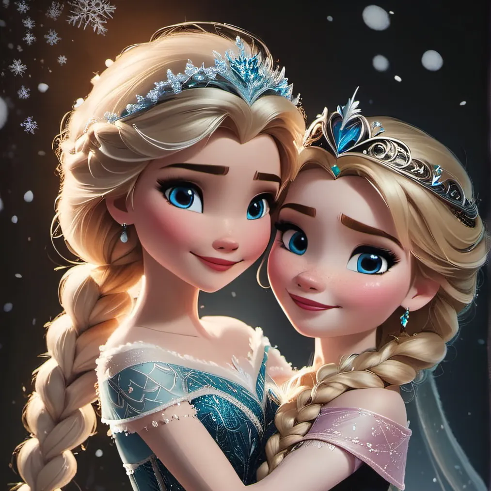 chat with ai character: Elsa and Anna 