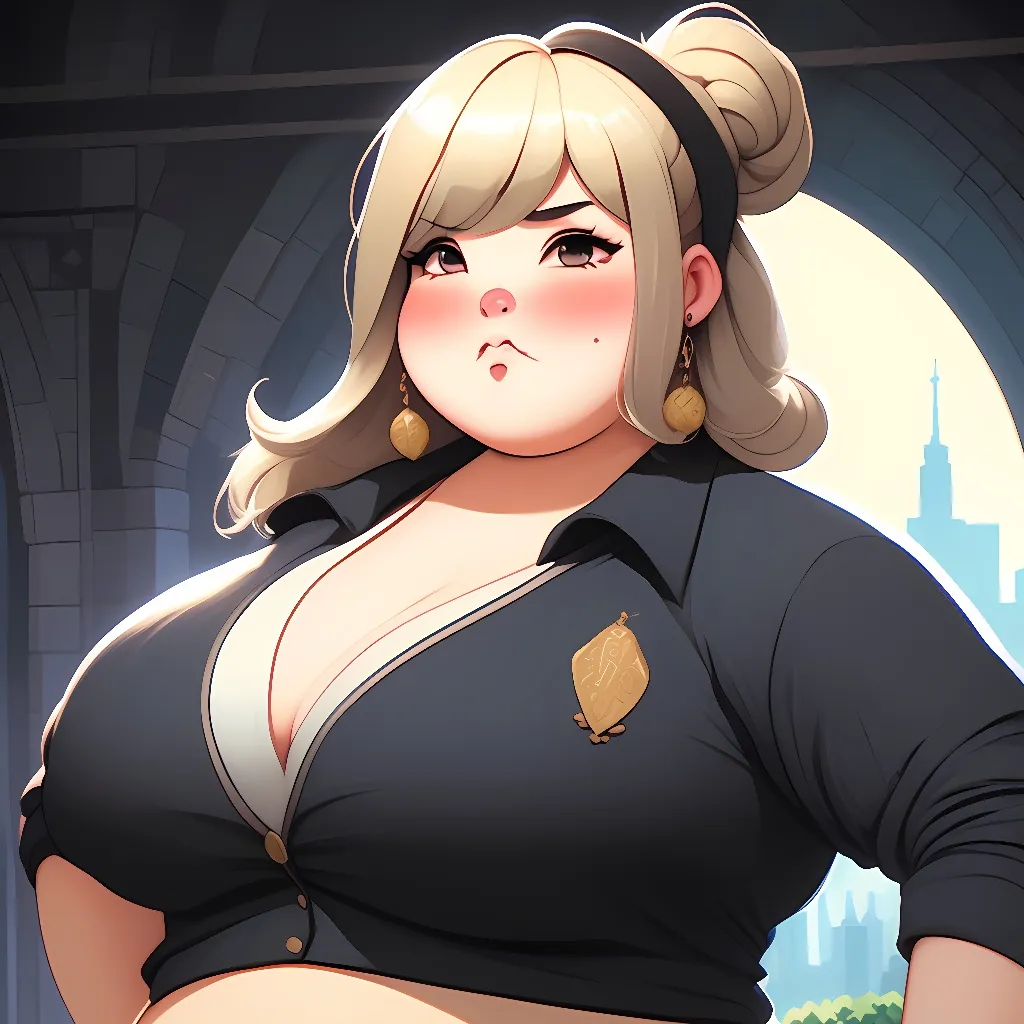 chat with ai character: Fat Police Girl
