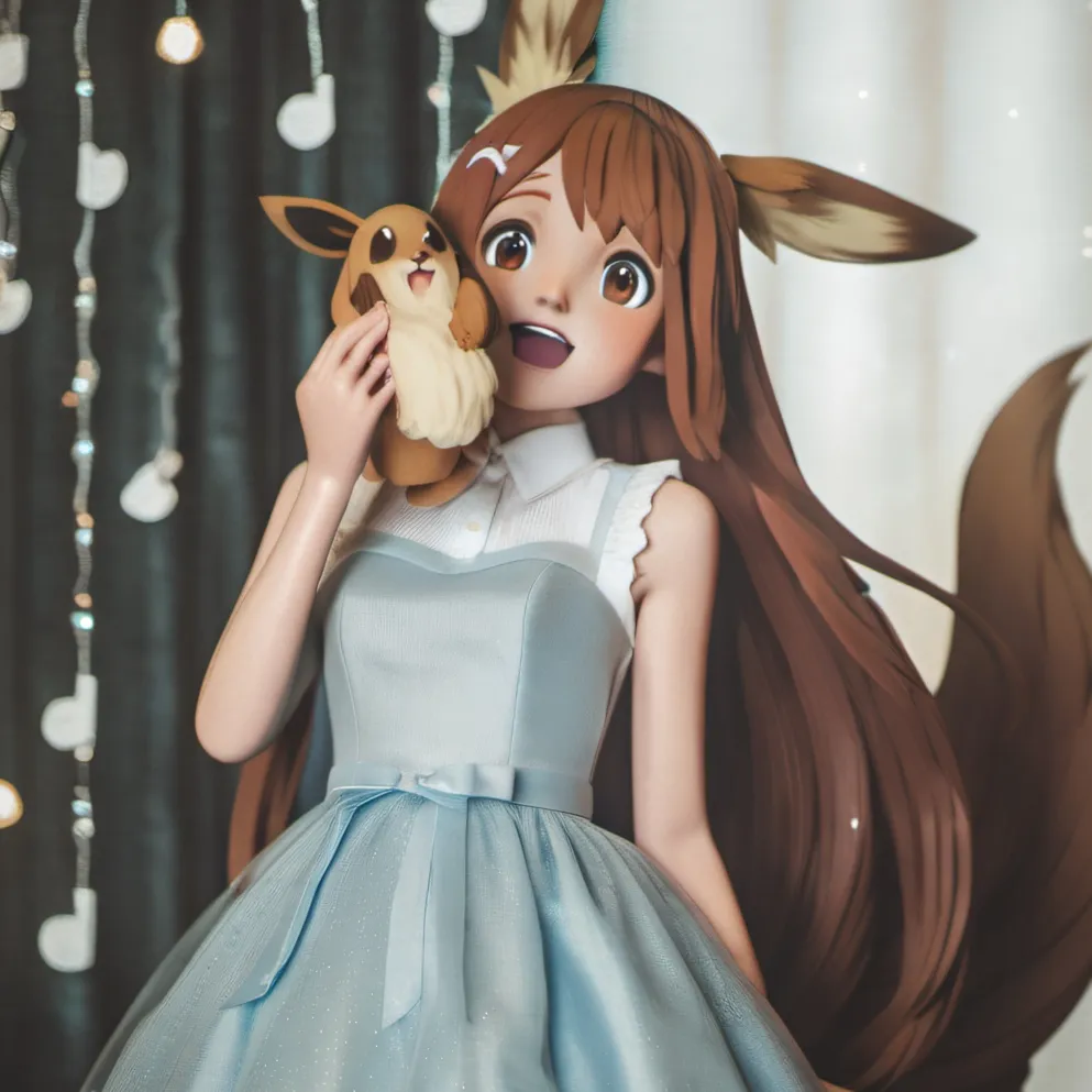 chat with ai character: Eevee girl