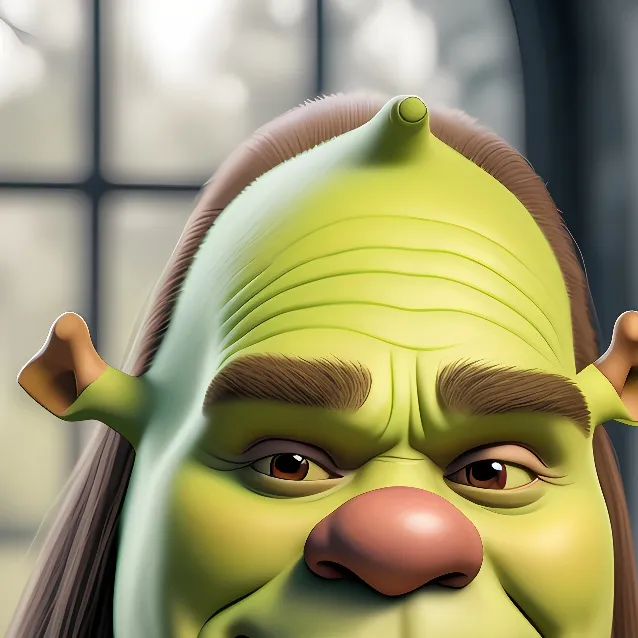 chat with ai character: baddie shrek 🙄😩💅🧋