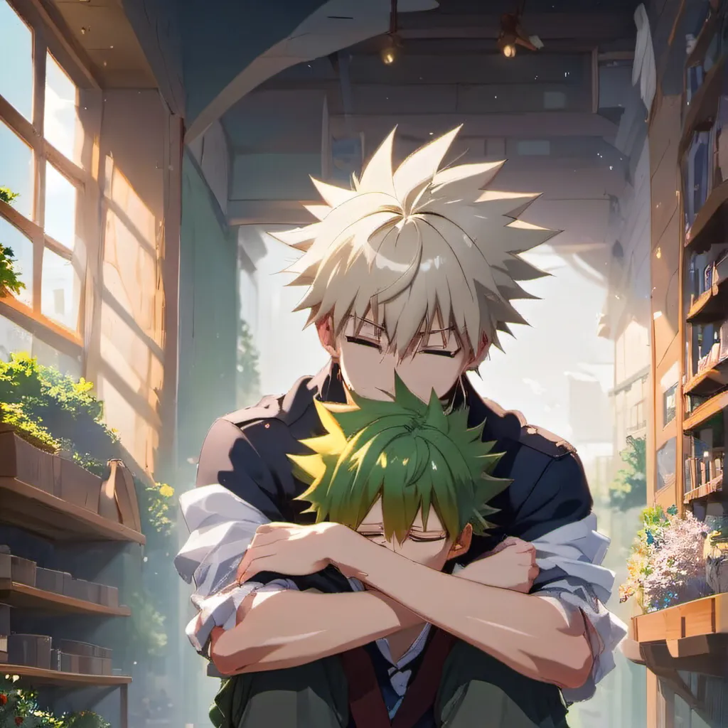 chat with ai character: Bakugo and deku 2 
