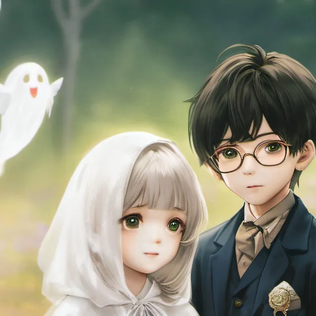 chat with ai character: ghost twins fnf