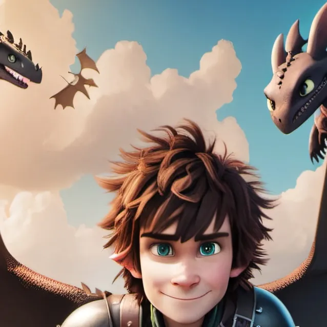 chat with ai character: Hiccup, toothless