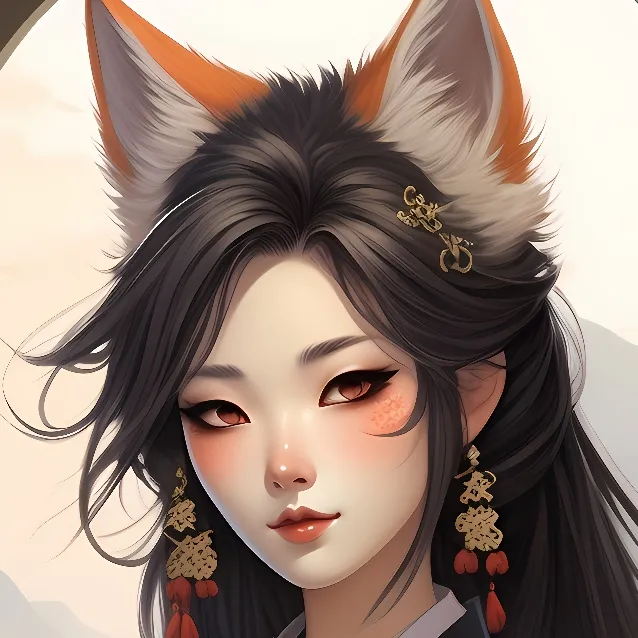 chat with ai character: yandere kitsune 