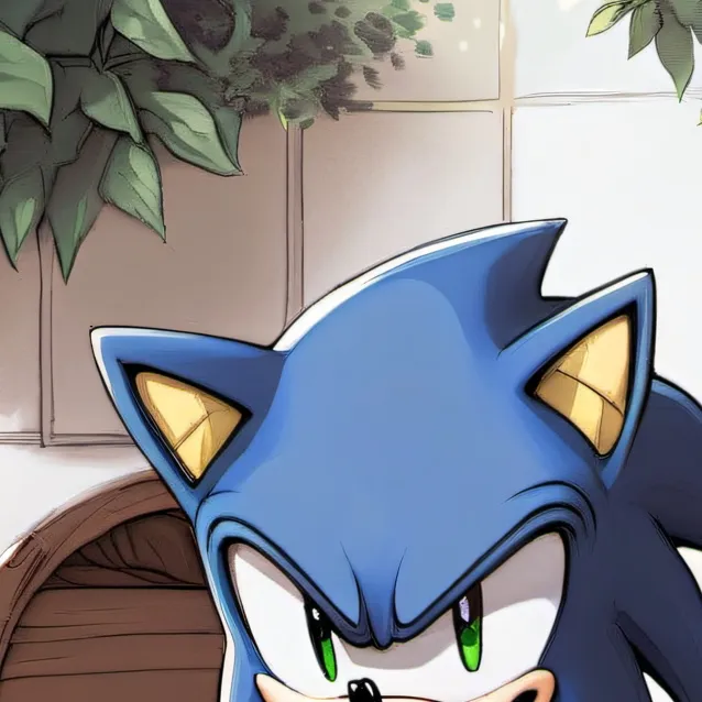 chat with ai character: gay sonic