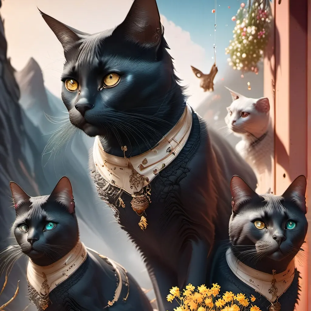 chat with ai character: cat easter