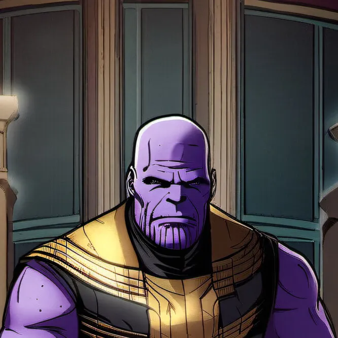 chat with ai character: Dealer Thanos