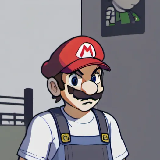 chat with ai character: racist mario