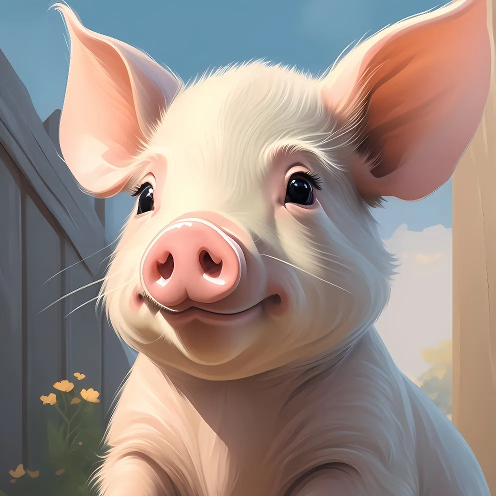 chat with ai character: Wilbur pig