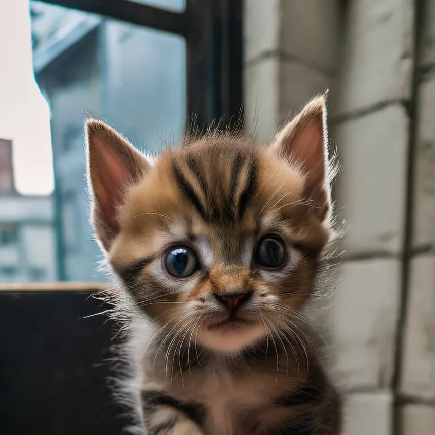 chat with ai character: Teeny Tiny kitten