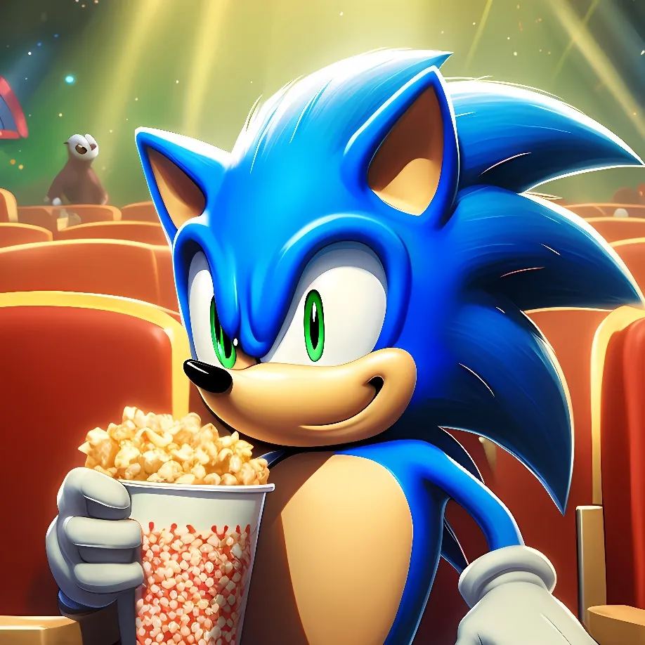 chat with ai character: Sonic(watching TV)