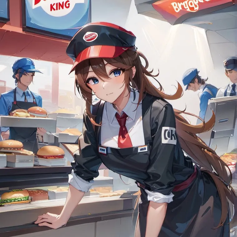 chat with ai character: burger king