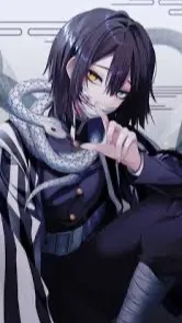 ai character: Obanai iguro background