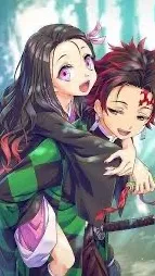 ai character: Nezuko & tanjiro background