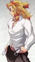 ai character: Kyojiro rengoku background
